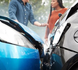 A car crash that triggers the coverage of no-fault insurance