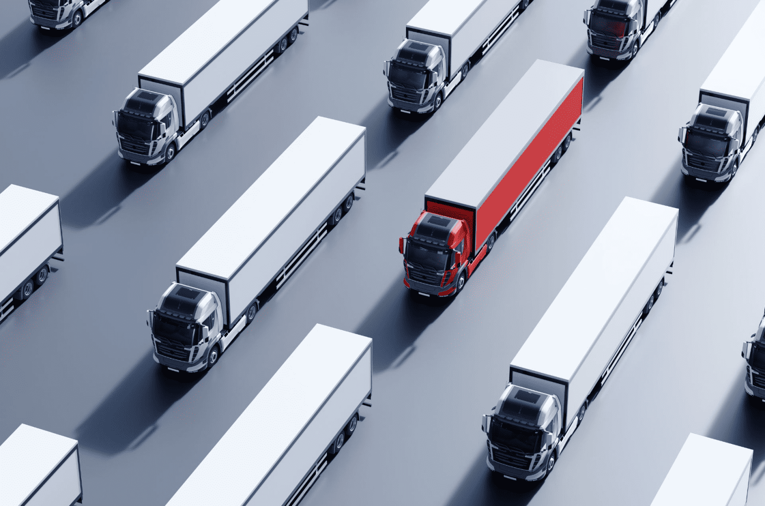 A group of trucks ready for use.