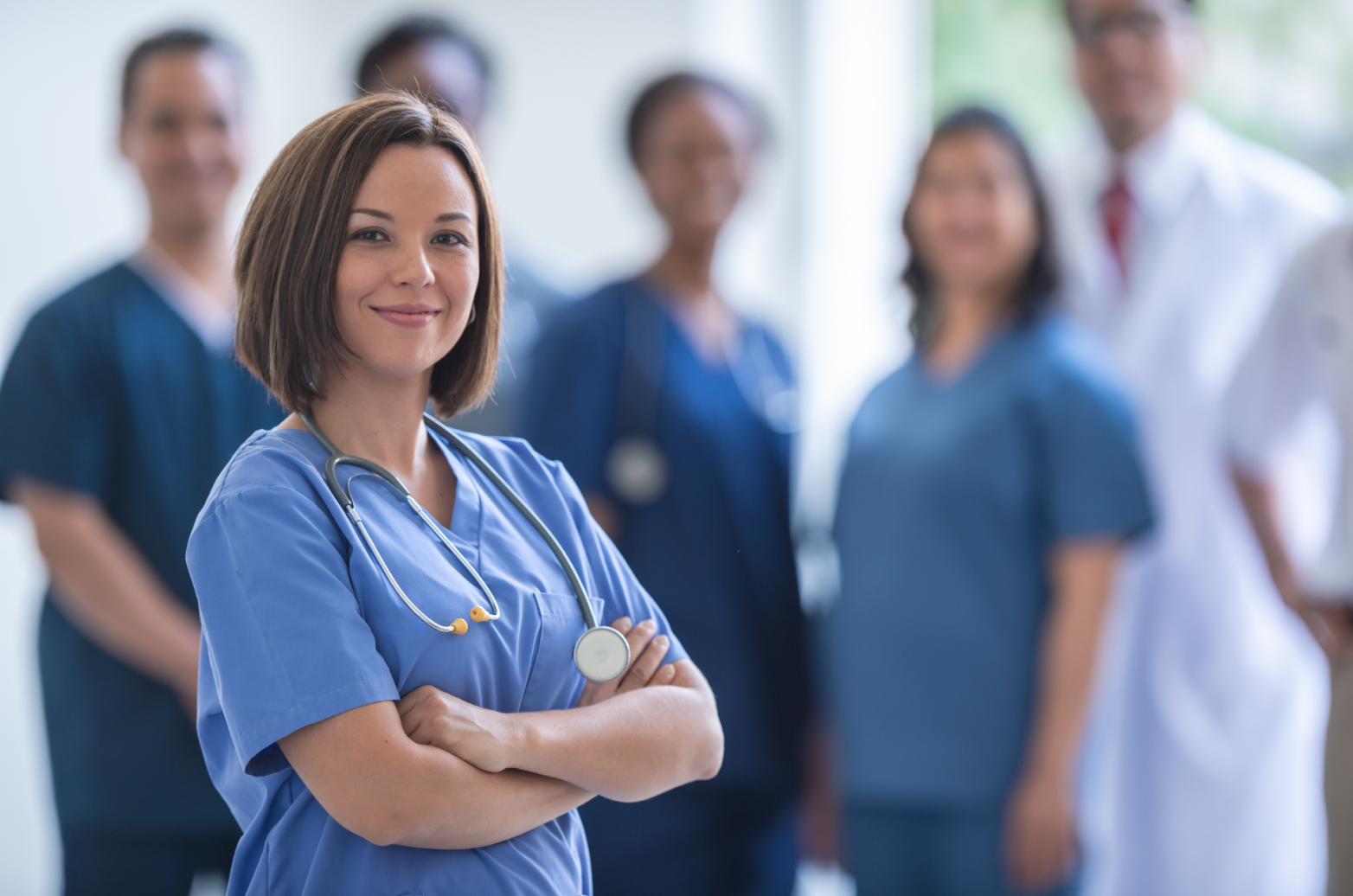 A confident healthcare professional.