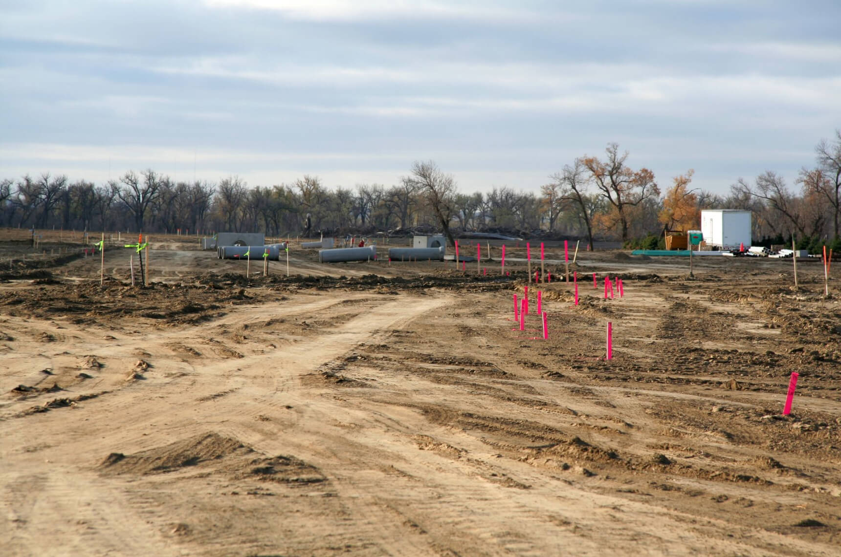 A subdivision development project that’s still in its early stages