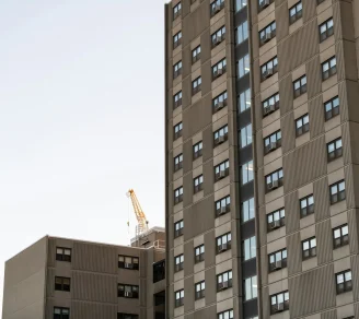 A brown personal property building for rent